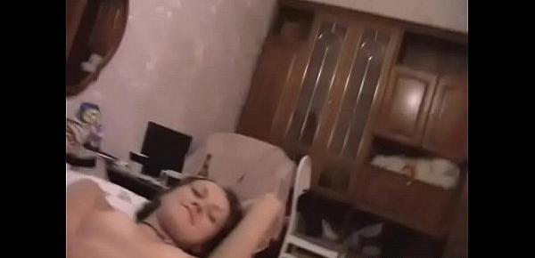  Sexy bedroom scene with amateur lovers getting sexy and enormous